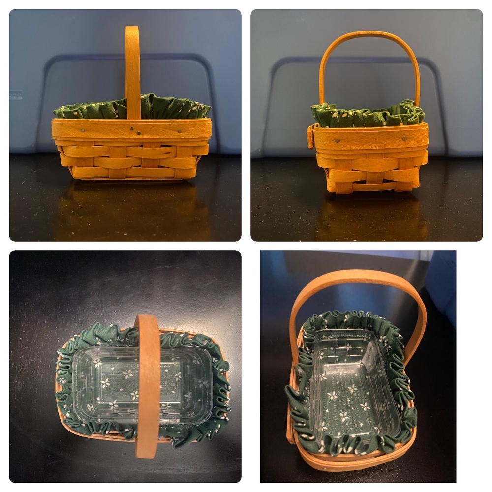2001 Vintage Longaberger Small Basket w/ Handle